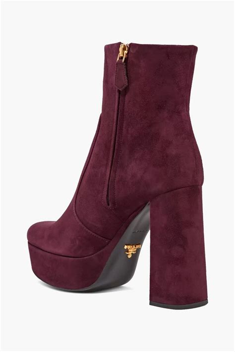 buy prada ankle boots|prada suede platform boots.